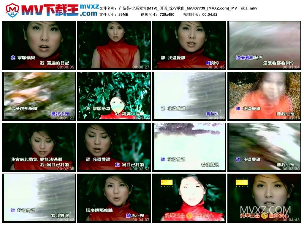 许茹芸-宁愿爱你(MTV)_国语_流行歌曲_MA407739